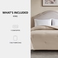 thumbnail image 2 of Mainstays King Comforter, Reversible Down Alternative, All-Season, Beige Seersucker, 2 of 9
