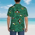 thumbnail image 4 of Balery Cartoon Air Transportation Camisas hawaianas de manga corta para hombre, camisas playeras de corte holgado, camisas de vacaciones con botones,Medium, 4 of 7