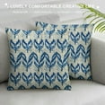 thumbnail image 3 of Nawypu Herringbone Printed Decorative Square Accent Throw Pillow Cover - Sofa, Chair, Couch, Bedroom, Living Room, Farmhouse Home Decor -, 3 of 5