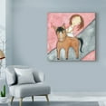 thumbnail image 3 of Trademark Fine Art 'Pink Horse' Canvas Art by Carla Sonheim, 3 of 4
