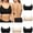 Black, variant on Invisible Clear Strap Wireless Bra, Seamless Daily Bra with See-Through Back Band, Soft Stretch Fabric for Dresses Tops