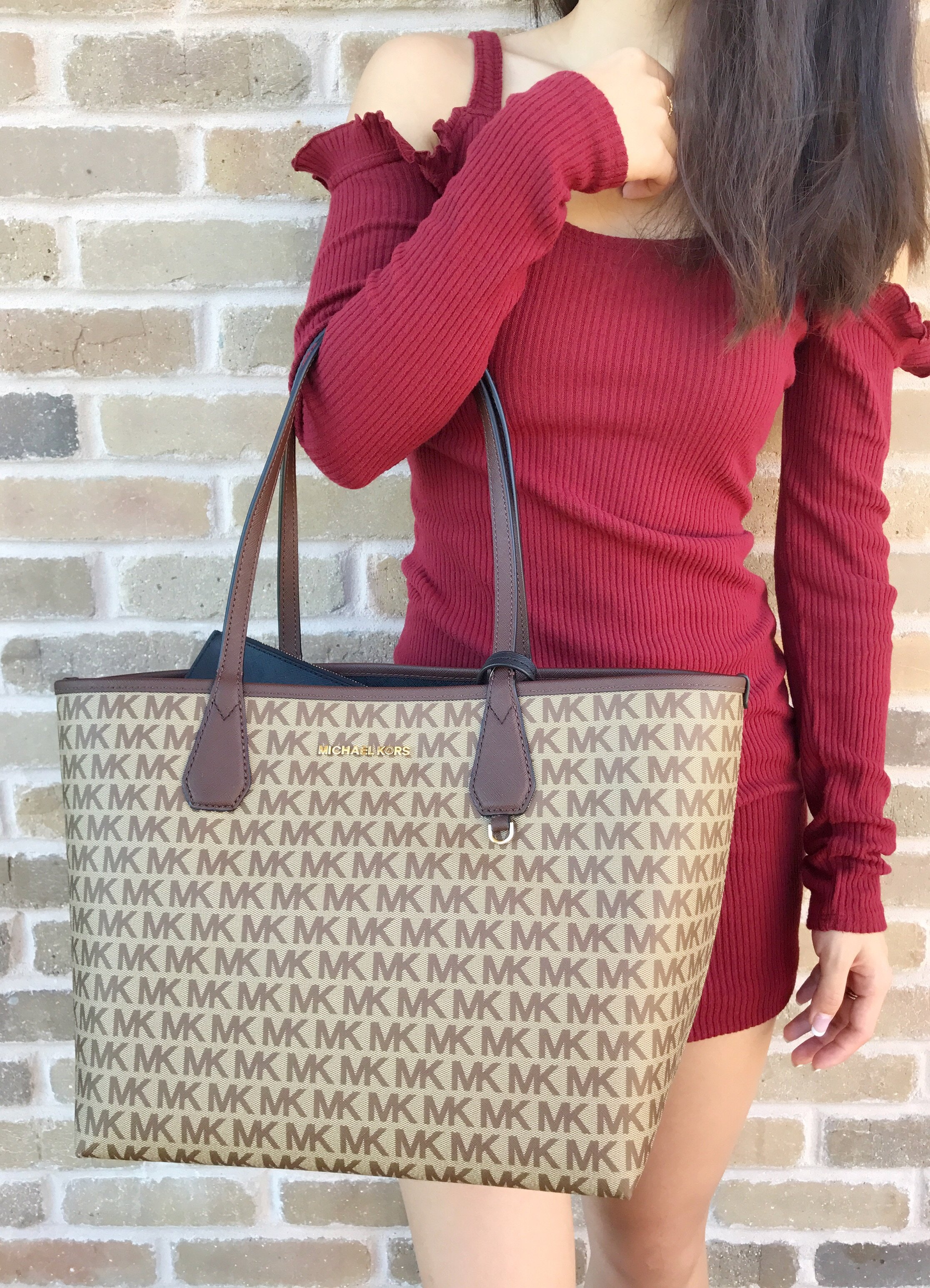 michael kors candy reversible tote