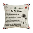 thumbnail image 1 of Cubierta del sofá para el sofá Decorativo Mensaje Casa Cojín Fundas de almohada para la familia Carta y, 1 of 1