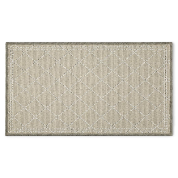 Mainstays Montgomery Kitchen Mat, Papyrus Beige, 18" x 30"