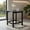 Black, variant on Resenkos 18 Inch Side Table for Garden Yard Patio-White, Slatted Outdoor Coffee Table for Outside Patio Storage