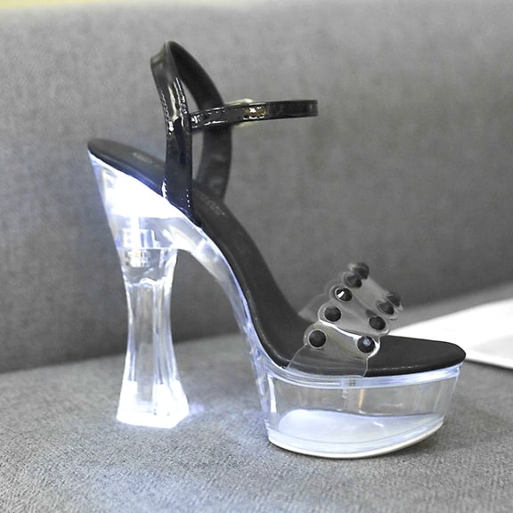 Vedolay Summer Sandals for Women 2023 Wedge Sandals for Women Elastic Ankle Strap Comfortable T-Strap Thong Flip Flops,Black 7.50