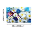 thumbnail image 3 of Floral Tech Fabric Bath Mat Set Entrance Mats Absorbent Door Mats 2 Piece Set For Bathroom & Entryway Rugs Shaggy Blankets Decorative Carpet Room Rug 6x9 Area Rug Lace Blanket Rug for Size Bed Knit, 3 of 6