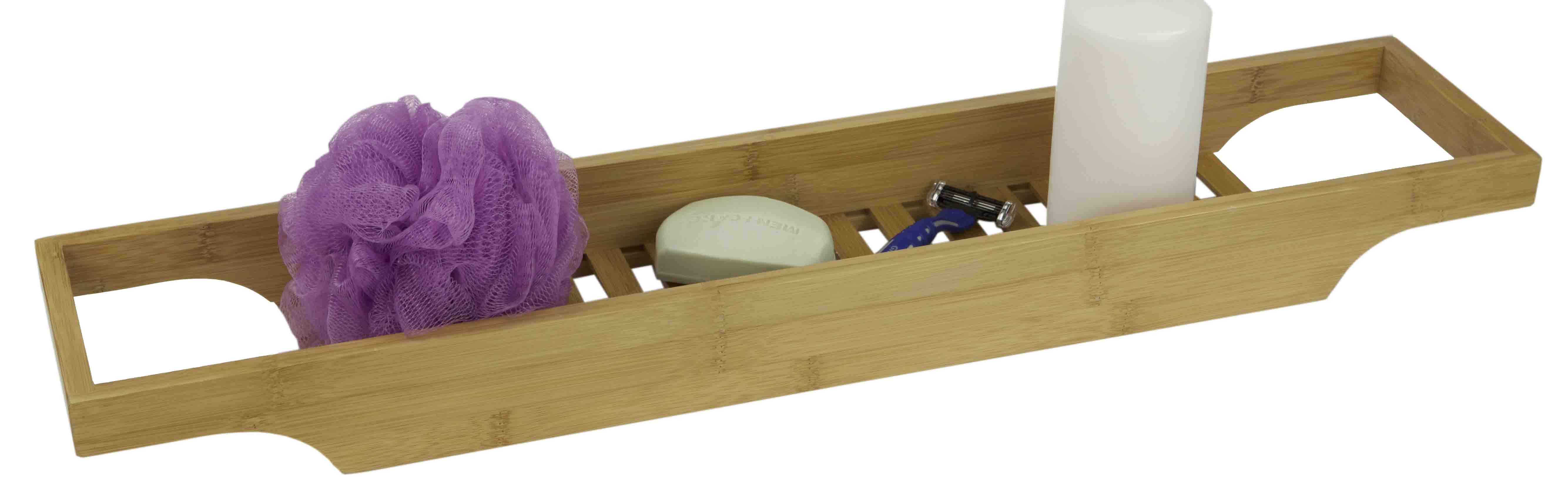 Home Basics Bamboo Bathtub Caddy