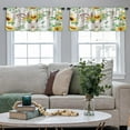 thumbnail image 4 of LALILO Kitchen Curtain Valance Bright With Sunflowers Leaves Rod Pocket Window Curtain 52"x 18" Set of 2, 4 of 5