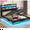 Black PU, variant on Amuzer Queen Bed Frame with Lift Up Storage,Type-C Charging Station,Hidden Storage Headboard, Upholstered Platform Bed with LED Lights,with Hydraulic, No Box Spring Needed,Black