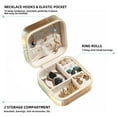 thumbnail image 2 of Sea Lion Travel Portable Square Jewelry Box Organizer for Girls and Women with Ring Earring Necklace Bracelet Storage Display Case Holder, 2 of 6