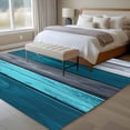 thumbnail image 4 of 6'x9' Area Rugs, Farmhouse Aqua Blue Grey Indoor Outdoor Area Rug for Living Room Bedroom, Country Vintage Wooden Washable Bathroom Rugs Kitchen Floor Carpet Mats Home Decor Aesthetic, 4 of 8