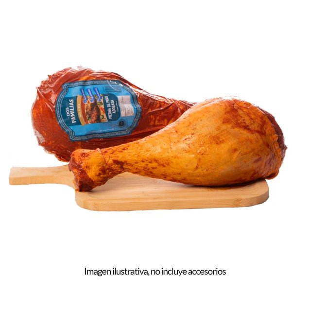 Pierna de pavo Dos Familias adobaba aprox por pieza 950 g precio por kilo