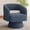 Blue（Teddy）, variant on Homefun Swivel Accent Chair Modern Comfy Teddy Barrel Chairs Oversize Upholstered Round Arm Chair,White