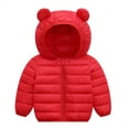 thumbnail image 4 of ATAIKU 6M-5T Toddler Baby Boy Girl Cute Hooded Puffer Jacket with Pants Kids Winter Snowsuit Lightweight Down Outwear, 4 of 8