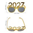 thumbnail image 2 of IDEANATEGRATE 4Ud Gafas De Fiesta Para Año Nuevo 2027 Con Lentes Acrílicos Claros Y Marco Digital Color Surtido, 2 of 8