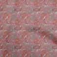 thumbnail image 1 of oneOone Rayon Dusty Rose Fabric Autumn Leaves Sewing Material Print Fabric By The Yard 56 Inch Wide, 1 of 4