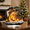 A006- F, variant on Acrylic Christmas Train Village Decoration with Lighted Track and Snowy Cottages, Tabletop Size, Red Locomotive and White Snow, for Living Room Mantel Or Office Desk, Christmas