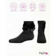 thumbnail image 6 of MeMoi  Silky Side Bow Anklet Socks - Girls - Female, 10, Black, 6 of 12
