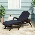 thumbnail image 2 of GDF Studio Ethan Outdoor Water Resistant Fabric Chaise Lounge Cushion, Navy Blue, 2 of 7