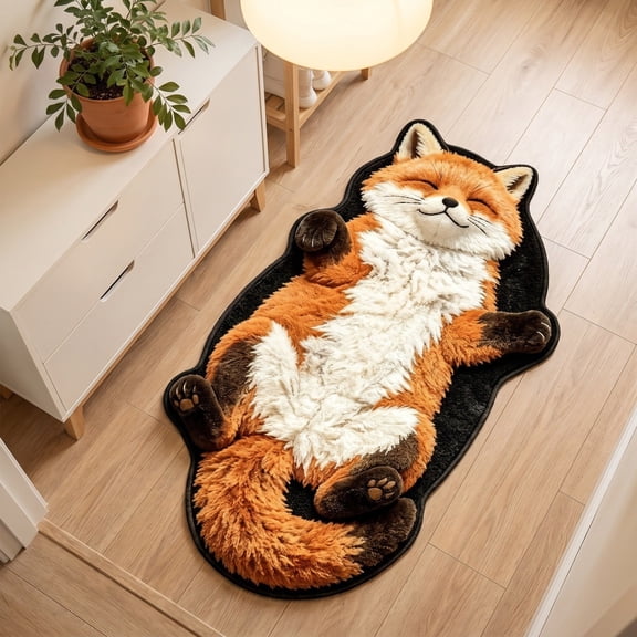 AuroraX Bedroom Rugs for Adults Non Skid Cute Animals Cat Front Door Mats Indoor and Outdoor Flannel Entryway Rug for Doorway Washable