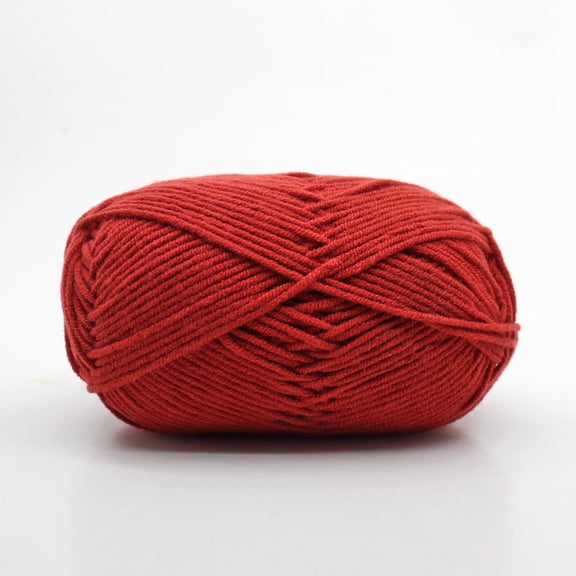 ERDOUY 1 Roll(50g) Dark Red Soft Durable Acrylic Scarf Yarn, Premium Crocheting & Knitting Yarn for Scarves, Hats & DIY Craft Projects