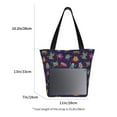 thumbnail image 4 of Uemuo Mexican Frogs Print Tote Bags for Women,Large Capacity Corduroy Bag,Reusable Grocery Shoulder Bag,Beach Tote with Zipper Closure, Daily Essentials, 4 of 7