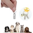 thumbnail image 3 of QPENWEI Lot de 6 porte-addresse étiquettes d'adresse d'identification pour animaux de compagnie chien chat chaton chiot pendentif personnalisé étanche avec étiquette anti-perte pour collier, argen, 3 of 5
