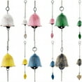 thumbnail image 3 of SLYNSHome Metal Wind Chimes,Japanese Traditional Lucky Small Wind Chimes for Outside Iron Bless Wind Bell with Leaf Pendant Wind Chimes for Home,Window,Garden,Patio,Balcony Decoration, 3 of 3