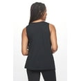 thumbnail image 4 of Expert Brand USA-Made Women's MoCA Cotton Blend Front Tie Tank Top, Black, XL, 4 of 6