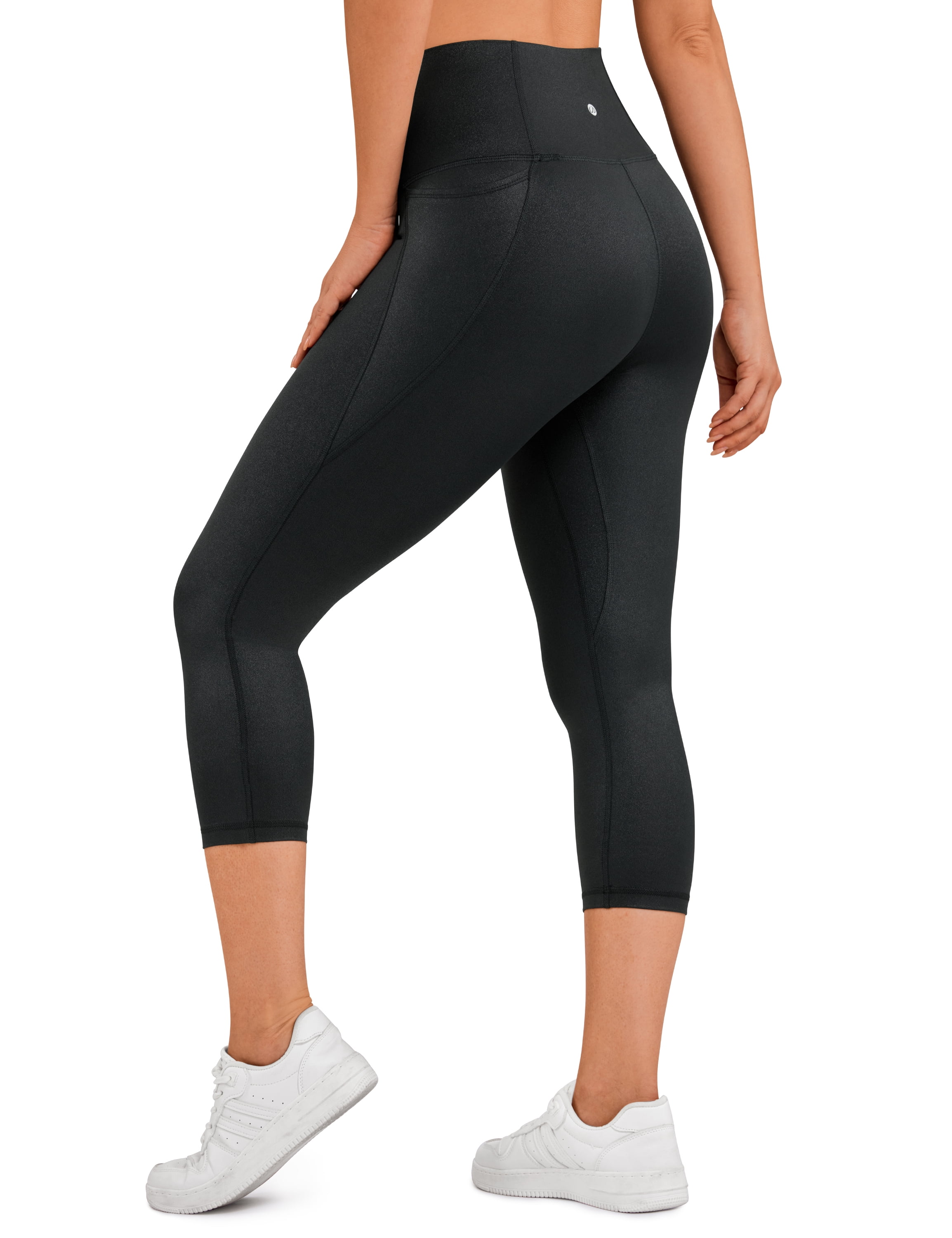 CRZ YOGA Womens Butterluxe Workout Capri Leggings with Pockets 21 Inches