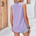 thumbnail image 5 of Sngxgn Lace Camisole Tank Tops for Women, Soft Stretch Ribbed Cotton(Purple,S), 5 of 6