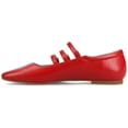 thumbnail image 2 of Journee Womens Darlin Multi Strap Square Toe Dress Flats, Widths Available, 2 of 9