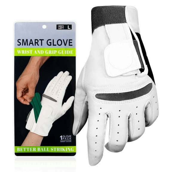 XL Men's Golf Gloves - Left Hand | Golf Gloves With Ball Markers & Wrist Support | Comfortable Grip For Practice