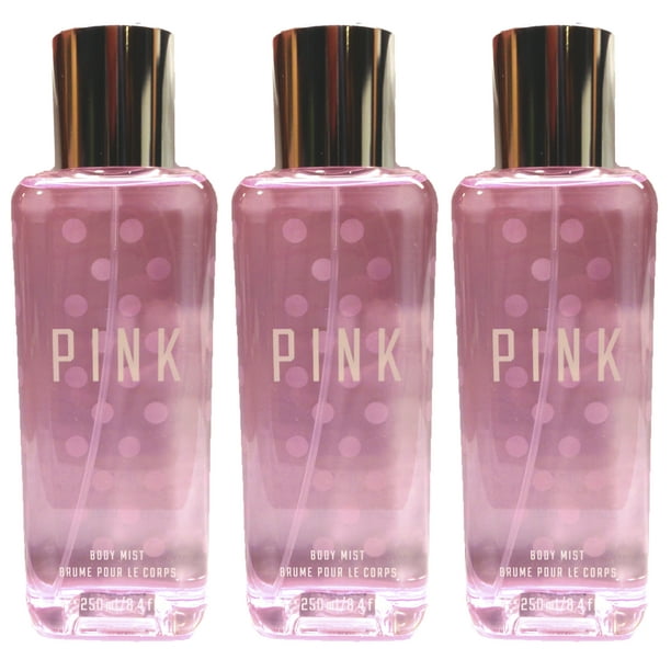 Zegevieren blaas gat Aardbei Victoria's Secret PINK Original Body Mist 8.4oz 250mL Set of 3 - Walmart.com