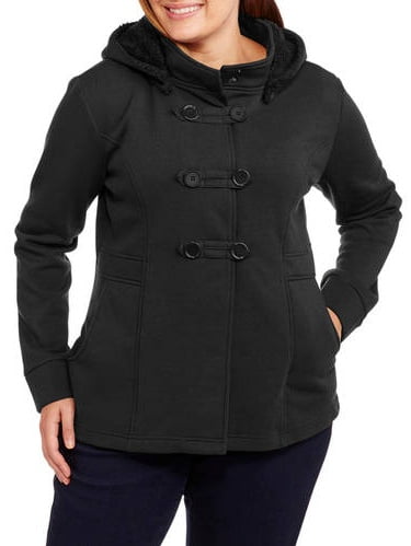 plus size pea coats with hoods