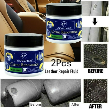 Reconditioning Leather Cream Vinyl Repair Kit Auto Car Seat Sofa Coats Holes