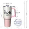 thumbnail image 2 of Chaos Coordinator Tumbler Gift: 40oz Insulated Stainless Steel Cup with Handle, Funny Women's Mug, Ideal for Boss Coworker Teacher Nurse Mom Appreciation Present, 2 of 5