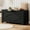 black, variant on KOKEBREN 39.4"L Storage Chest, Wooden Toy Storage Bench, Modern Style Lift-Top Toy Chest with Safety Hinge for Entryway, Bedroom, Living Room,Brown