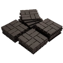 Interlocking Decking Tiles for Backyard Patio, 44 Pack 12x12 Inch All ...