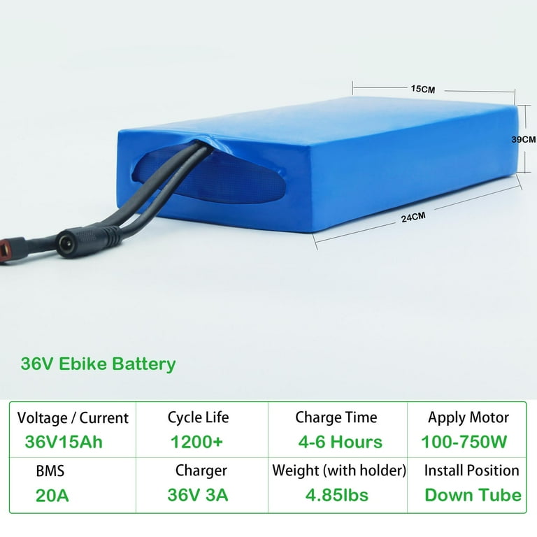 Eurobike E-Bike Battery, 36V Bike Battery, 15Ah Replacement Lithium Battery. Applicable 350w 500w 750w Motor Electric Bike Eurobike E-Bike Battery, 36V Bike Battery, 15Ah Replacement Lithium Battery. Applicable 350w 500w 750w Motor Electric Bike
