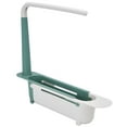 thumbnail image 4 of Telescopic Sink Rack, Keep Dry Telescopic Sink Storage Rack Humanized Design  For Kitchen For Home Green, 4 of 8
