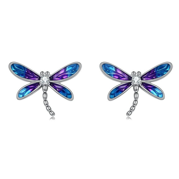 Dragonfly Earrings Women's Gifts 925 Sterling Silver Dragonfly Stud Earrings Jewelry Gifts