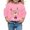 Pink, variant on Tanghaowl Kids Hoodies Print Girls Long Sleeve Crewneck Sweatshirt Soft Casual Pullover Top for Holiday Season Christmas Style Pink 8-9 Years