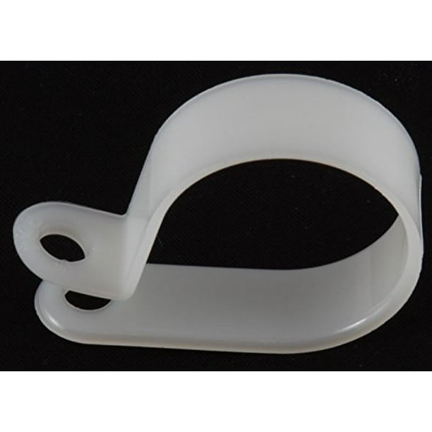 1" White Nylon Cable Clamps (pack of 50)