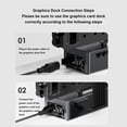 thumbnail image 4 of Base Para GPU Externa, Base Para Tarjeta Gráfica Con Fuente De Alimentación De 800 W, Conectividad Oculink Y USB4, Admite GPU De Hasta 600 W Para Edición De Video Para Juegos,, 4 of 7