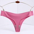 thumbnail image 3 of Femmes 6 Pack Strings Sans Couture Sous-Vêtements Soie de Glace Confortable GString Culotte, 3 of 7