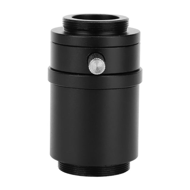 Adaptador de lente de montaje, microscopio estéreo de aleación de aluminio Adaptador de lente de microscopio Interfaz CTV Compacto y liviano