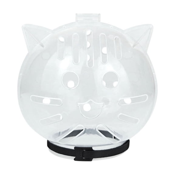 YIFAEUX Cat Bubble Muzzle Transparent Breathable Kitten Hood Bite Prevention Pet Helmet for Cats Grooming Bathing Nail Trimming Safely