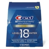 Crest 3DWhitestrips Radiant Express at-Home Teeth Whitening Kit, 14 ...